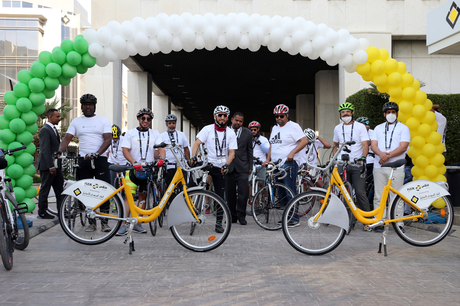 مسيرة الدراجات الهوائية في اليوم العالمي للسكري