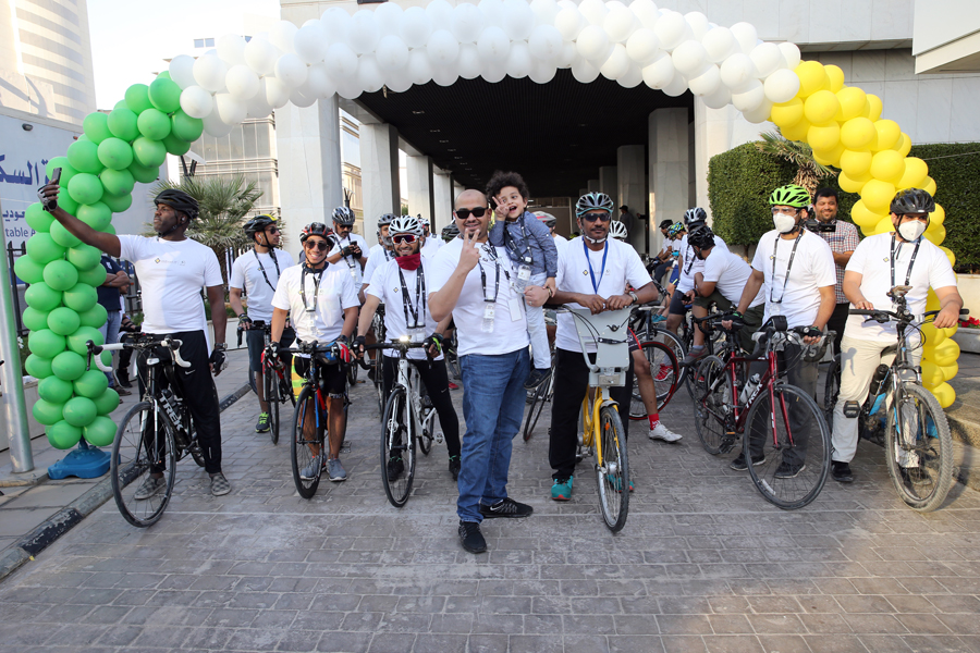 مسيرة الدراجات الهوائية في اليوم العالمي للسكري