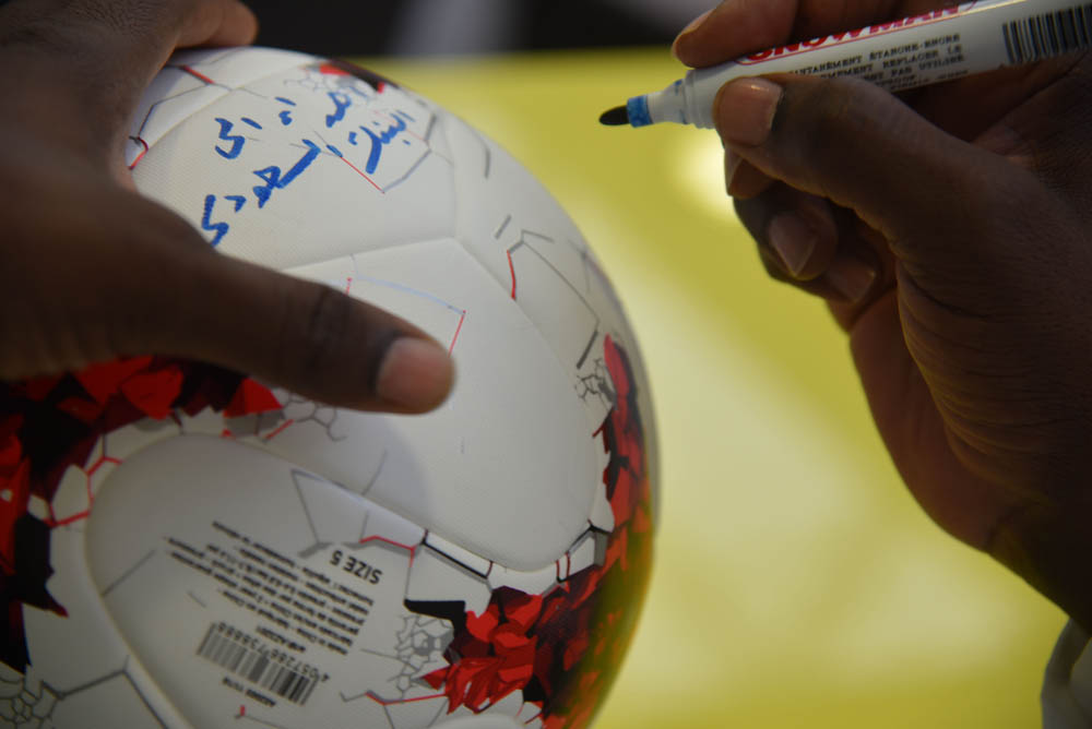Signing Agreement Ceremony with society of footballers friends charity